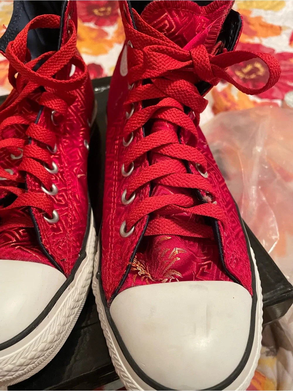 Converse Red High-Top Women's Athletic Sneakers